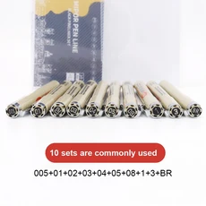 12색 피그먼트 라이너 마이크론 잉크 마커 펜 만화 그리기 스케치 니들 훅 라인 문구 세트 미술 용품, 11 10Pcs set