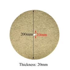 펠트 휠 자동차 청소 및 유지 보수 연마 디스크 양모 두께 20mm 직경 200/150/125/75mm, 울 휠, 200mm