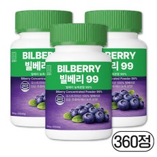 영양별곡 빌베리 99% 농축분말, 3개, 120정