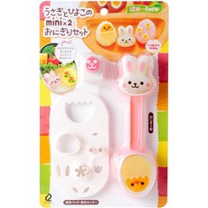 【日本Arnest】正版小兔小雞造型飯糰壓模 飯糰壽司模具 附海苔切 親子料理小物, 粉色, 1個