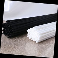 디퓨저 리드스틱 섬유 방향 교체용 흰색 검정 원형 막대 방향제 리필, 1개, 01디퓨저스틱-블랙5p