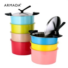 ARMADA 彩色快溫鍋外鍋，導熱快、易清洗、多種爐具適用, 1個, 適用24cm彩溫鍋,烈日紅