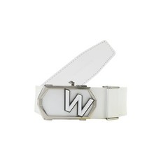 남성 CO 더블유 육각 버클 자동 벨트 WMP23Y03W2 983361, 화이트