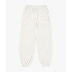 골스튜디오 GOALSTUDIO ESSENTIAL EMBROIDERY FLEECE JOGGER-OFF WHITE 225121