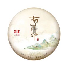 大益 普洱生茶 南山雪印 357克, 1個, 片
