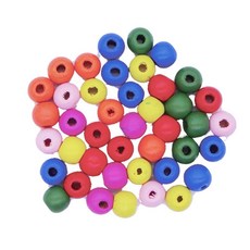 나무구슬꿰기( 02) - 나무큰원형구슬