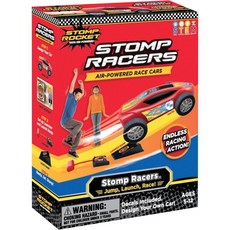 Stomp Rocket 스톰프 로켓의 레이서 공기동력 경주용 자동차 싱글 팩 장난감 발사기, Single Racers, 1개