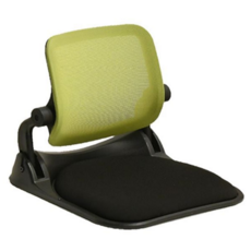 좌식 의자 공부용 접이식 학생 등받이 의자 바닥 쿠션 인체공학 각도 캠핑 조절, 블루