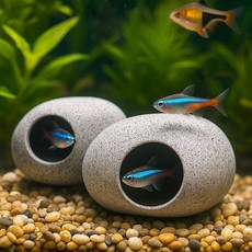 중형 물고기 놀이터 1P 수족관 은신처 어항 장식 데코, 1개