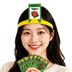 커플히어로 단체 게임 머리띠, 5개, 노랑 5개, 노랑
