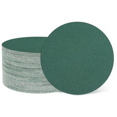 HARFINGTON 50피스 15.2cm(6인치) 샌딩 디스크 180그릿 후크 앤 루프 사포 랜덤 궤도 샌더 패드 목공 금속 스톤 그라인딩 및 폴리싱용 그린