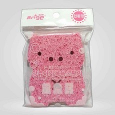 앙쥬 아기 목욕스펀지 돼지 천연펄프 곤약 유아스폰지 곤약 목욕 스폰지, 본상품