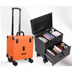 화구 박스 카트 미대생 이젤 도구 화구 수납 메이크업 이동식 트롤리 가방, 1개