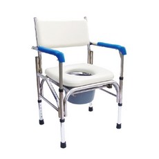 【海夫健康生活館】杏華 固定式 不鏽鋼 便盆椅