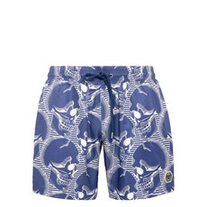 필립플레인 스컬 스윔 쇼츠, 바이올렛/보라계열+화이트계열