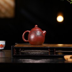 宜興原礦紫砂壺手工龍蛋壺, 1個, 龍蛋壺210毫升龍血砂