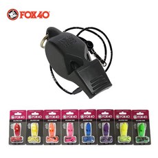 금우 폭스40 이클립스 (줄포함) with LANYARD, 블랙 8404-0008, 1개