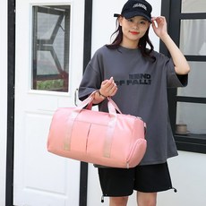 SAM 臺灣現貨運動手提包 運動旅行袋 健身行李袋 防水輕旅行登機包, 薰衣草紫, 1個