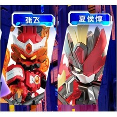 台灣熱賣 幻拼超可動三國英雄機甲戰甲呂布趙云關羽張飛機甲全套, 1個, 幻拼三國張飛+夏侯惇