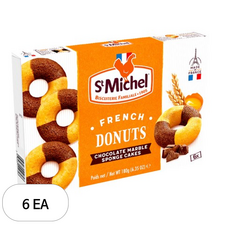 생미쉘 프렌치 초코 마블 도넛, 180g, 6개