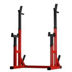 벤치프레스 거치대 헬스장 홈트 헬스 기본 바벨 운동기구 거치대 바벨, 강화형 레드블랙