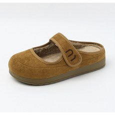 따뜻한 메리제인 털 슬리퍼 겨울 뮬 로퍼 단화 (2cm) 포레스트휴