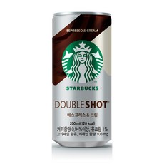 스타벅스 더블샷 에스프레소&크림 커피, 200ml, 16개