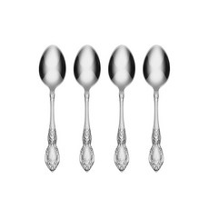 Oneida Wordsworth 접시류 45피스 8인용 264989, Teaspoons, Set of 4