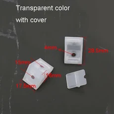 플라스틱 코너 브래킷 직각 고정 목재 옷장 가구 흰색 크림색 흰색 검정 갈색 투명 20 개, 10 28.5x17.5x16mm