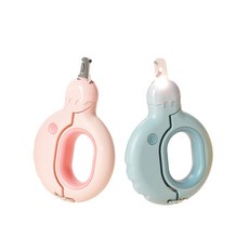 奶油甜甜圈寵物指甲刀 內建LED燈照明 安全防滑手柄設計, 隨機, 1個