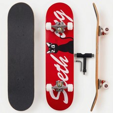 vigvitspo스케이트보드, 1개, 붉은 고양이