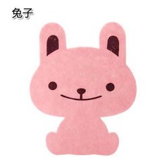 【生活百貨】貼紙 創意 防水 自粘式 馬桶 除臭 衛生間 貼花 卡通 香香貼 135, 1個, 粉嫩兔,1片裝
