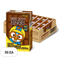 서울에프엔비 유아용 뽀로로가 좋아하는 초코우유, 초코 맛, 140ml, 96개