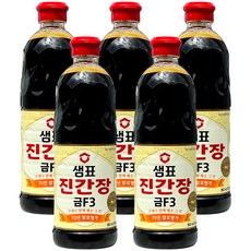 샘표 진간장 금F3, 500ml, 5개