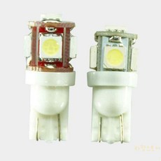 대목 5발 LED전구 T10타입 12V24V 저전력, 24V용 중국산 그린LED