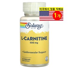 Solaray L-카르니틴 500mg L-Carnitine, 1개