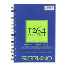 Fabriano 1264 드로잉 패드 14 x 21.6cm(5.5 8.5 191329, 34kg(75파운드)
