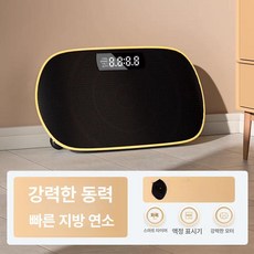가정용 덜덜이 코어운동 음파진동기 전신운동 실내 운동, 스마트 블랙 자동 시작-중지 지방 분리, 기본 모델명/품번