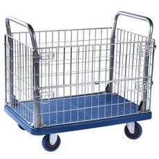 대형 공장용 의류 수거 카트 구르마 침구 세탁 빨래 수건 수레 사우나, 90X59X83 300kg, 1개