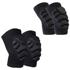 해피제이 기능성 군인 보호대 무릎 2개 +팔꿈치 2개 세트, 블랙, 1개