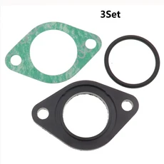3Set PZ26 기화기 CARB ISOLATER 가스켓 6mm 흡기 매니폴드 스페이서 O-링 ATV Go Kart, 01 No-Asbestos