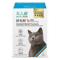 木入森 鮮蝦風味貓排毛粉 腸胃保健 15入/30入, 1個, 毛球, 15份