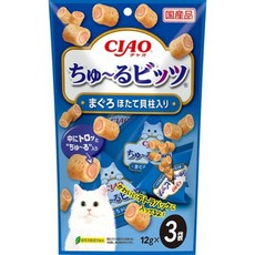 CIAO 啾嚕比 鮪魚風味 12g*3入, 36g, 1個, 鮪魚+干貝 CS-172