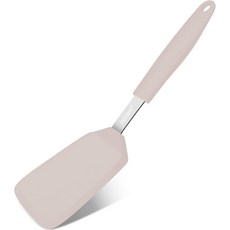 포트위이 실리콘 주걱 13 x 3.2인치 600F 내열 주방 BPA 프리 논스틱 프라이팬용 유연한 터너 요리 계란 뒤집기 및 팬케이크 식기세척기 안전 블랙, Khaki