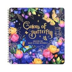 여성용 컬러링 북 30페이지 나비 및 꽃 패턴 컬러링 북 성인용 긴장을 풀고 불안을 완화 어머니의 날 생일 크리스마스 기념일을 위한 선물