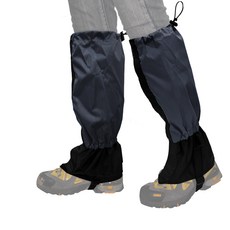 迪伯特DIBOTE 登山綁腿套/雪套 防水防碎石樹枝 保護腿部 綁腿 護腿套 腿套 雪套, 全黑款