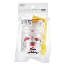 Skater 附吸管水杯 Tomica 汽車系列 SIH2ST, 透明小汽車, 1套, 230ml