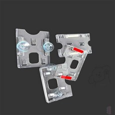 단비네상점 부착형 주차증케이스 아파트주차카드, (세로)
