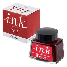 PILOT 만년필 병잉크 30ml, 1개, 레드 (PILOT 병잉크 30ml)