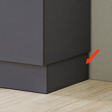 헤이어집 E0 LPM 1200개수대, 28 걸레받이 측면(그레이)